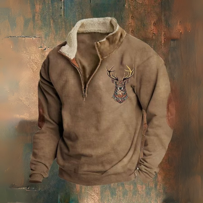 Mihai | Suéter con Cremallera Parcial