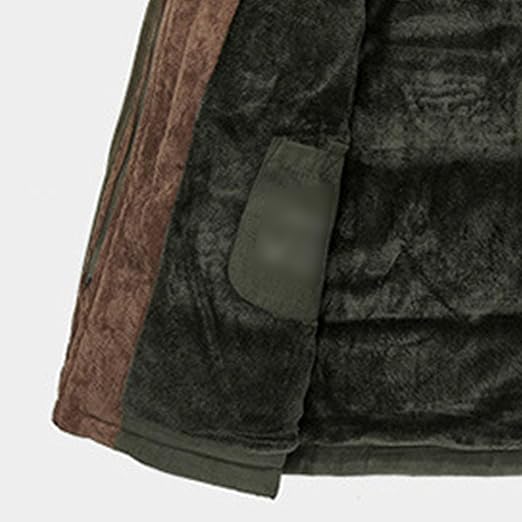 Abrigo largo de algodón con capucha para hombre